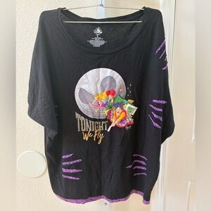 Disney Parks Halloween Hocus Pocus Tonight We Fly Jack Skellington Top - Size L